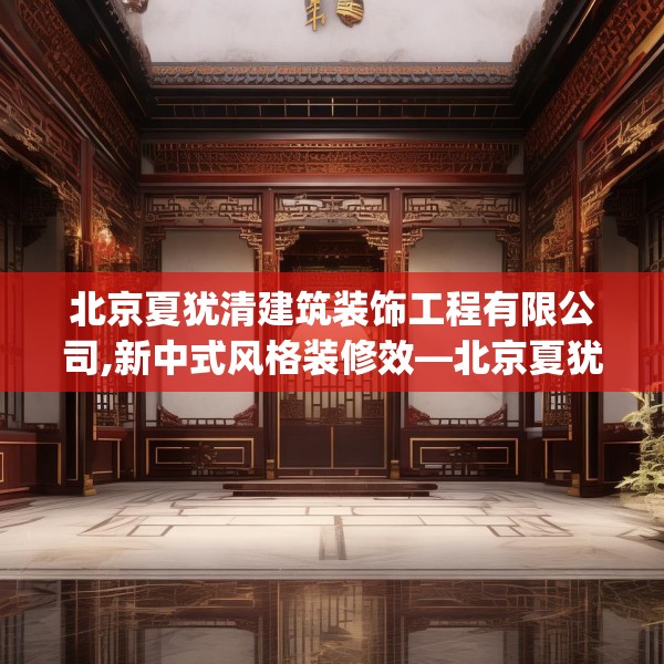 北京夏犹清建筑装饰工程有限公司,新中式风格装修效—北京夏犹清建筑装饰工程有限公司348.a224b225c228fgy.235dsfds
