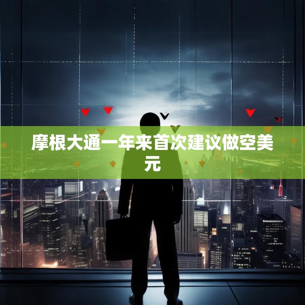 摩根大通一年来首次建议做空美元
