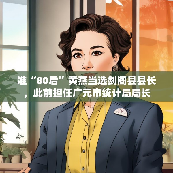 准“80后”黄燕当选剑阁县县长，此前担任广元市统计局局长