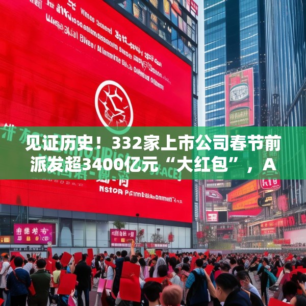见证历史！332家上市公司春节前派发超3400亿元“大红包”，A股一年多次分红渐成常态