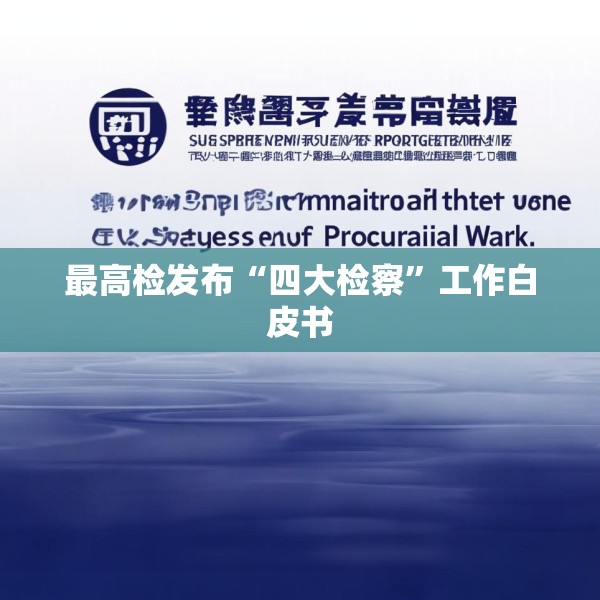 最高检发布“四大检察”工作白皮书