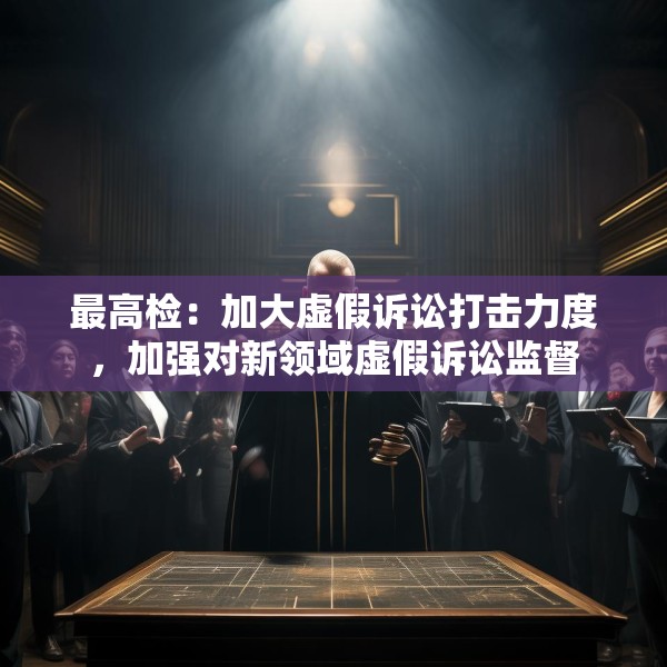 最高检：加大虚假诉讼打击力度，加强对新领域虚假诉讼监督