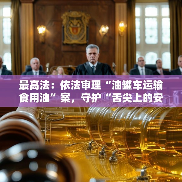 最高法：依法审理“油罐车运输食用油”案，守护“舌尖上的安全”