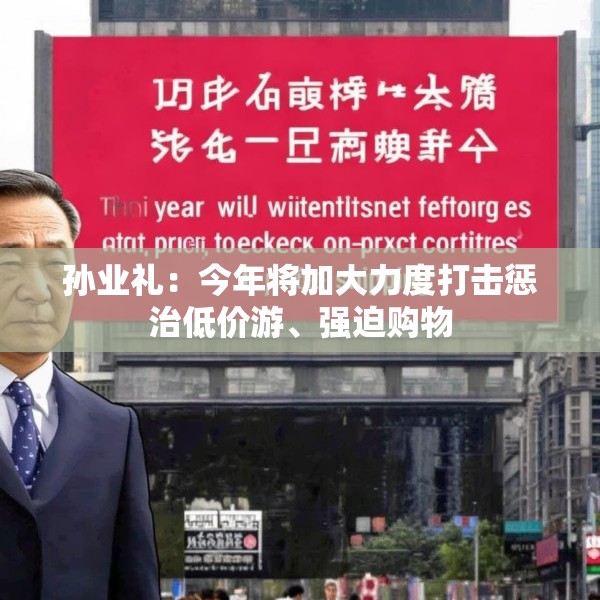 孙业礼：今年将加大力度打击惩治低价游、强迫购物