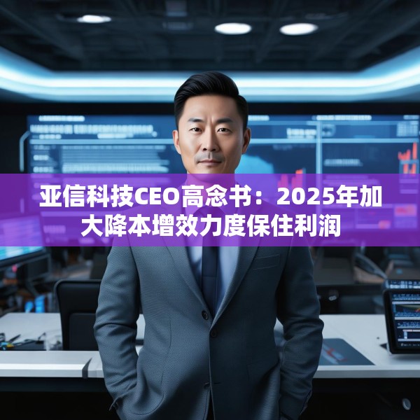 亚信科技CEO高念书：2025年加大降本增效力度保住利润