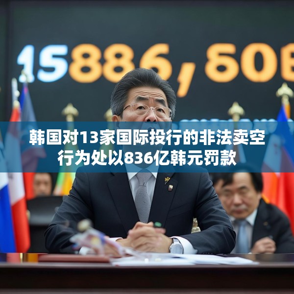 韩国对13家国际投行的非法卖空行为处以836亿韩元罚款