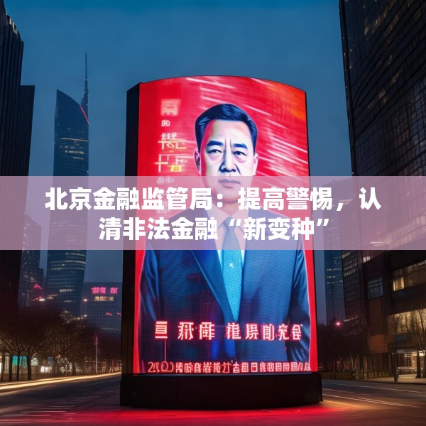 北京金融监管局：提高警惕，认清非法金融“新变种”