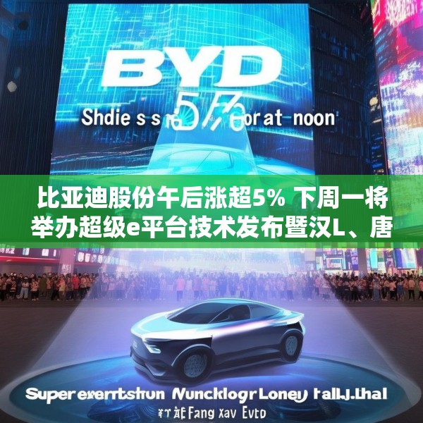 比亚迪股份午后涨超5% 下周一将举办超级e平台技术发布暨汉L、唐L预售发布会