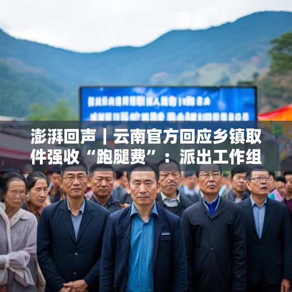 澎湃回声｜云南官方回应乡镇取件强收“跑腿费”：派出工作组实地督导
