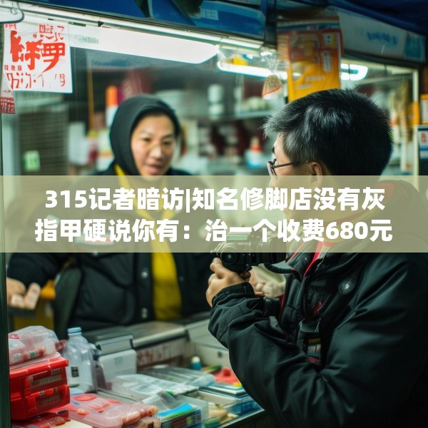 315记者暗访|知名修脚店没有灰指甲硬说你有：治一个收费680元 办卡打8.8折