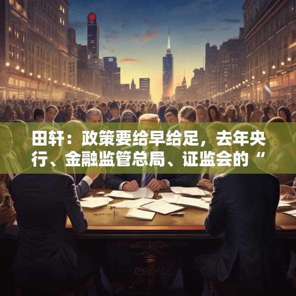田轩：政策要给早给足，去年央行、金融监管总局、证监会的“突然袭击”非常猛