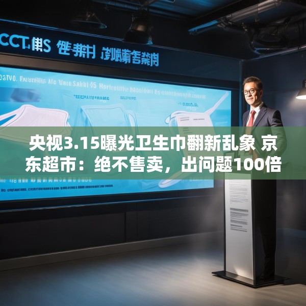 央视3.15曝光卫生巾翻新乱象 京东超市：绝不售卖，出问题100倍赔偿