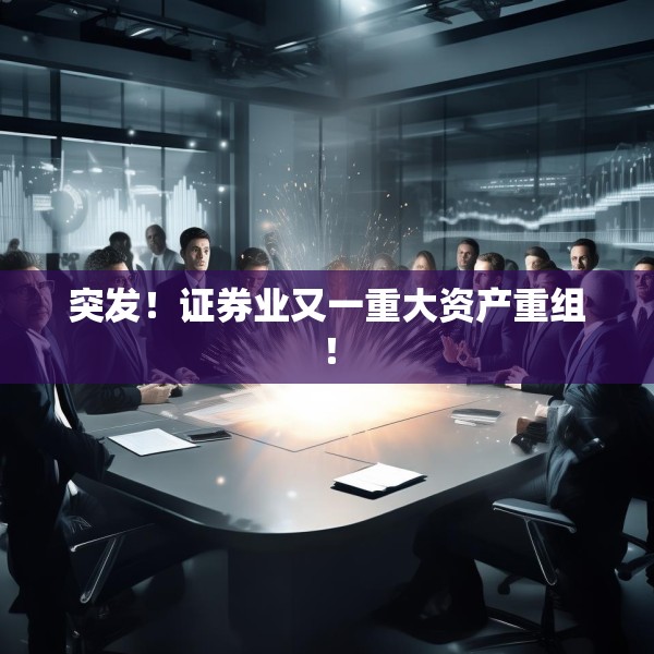 突发！证券业又一重大资产重组！