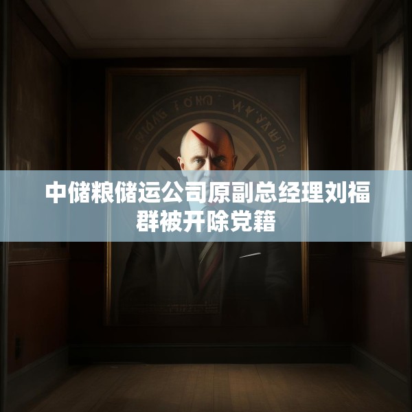 中储粮储运公司原副总经理刘福群被开除党籍