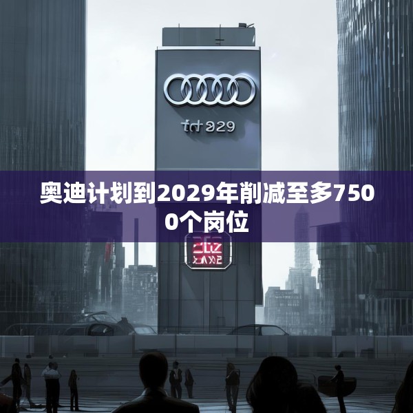 奥迪计划到2029年削减至多7500个岗位