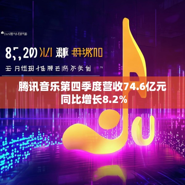 腾讯音乐第四季度营收74.6亿元 同比增长8.2%
