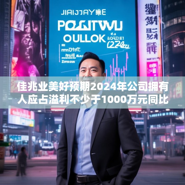 佳兆业美好预期2024年公司拥有人应占溢利不少于1000万元同比扭亏为盈