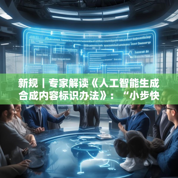 新规｜专家解读《人工智能生成合成内容标识办法》：“小步快走”实施AI治理