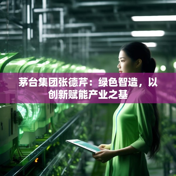 茅台集团张德芹：绿色智造，以创新赋能产业之基