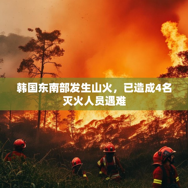 韩国东南部发生山火，已造成4名灭火人员遇难