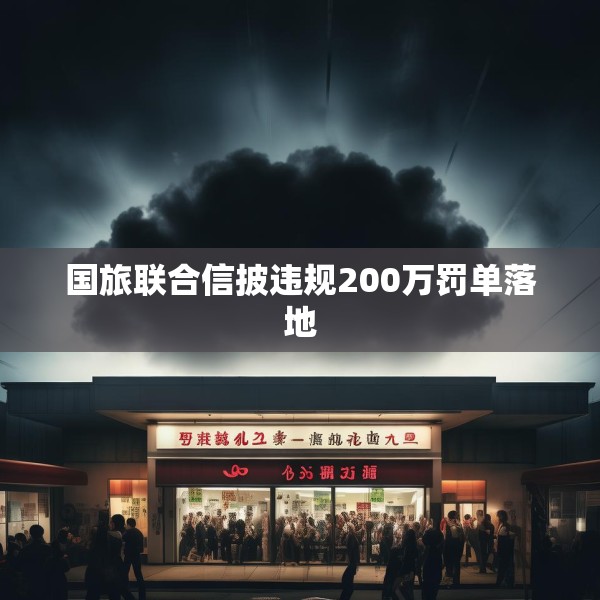 国旅联合信披违规200万罚单落地