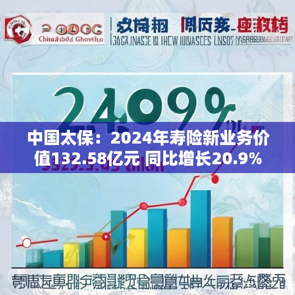 中国太保：2024年寿险新业务价值132.58亿元 同比增长20.9%