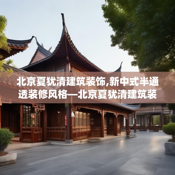 北京夏犹清建筑装饰,新中式半通透装修风格—北京夏犹清建筑装饰413.a289b290c293fgy.300bnbn