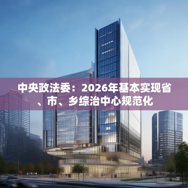 中央政法委：2026年基本实现省、市、乡综治中心规范化