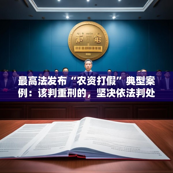 最高法发布“农资打假”典型案例：该判重刑的，坚决依法判处