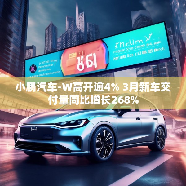 小鹏汽车-W高开逾4% 3月新车交付量同比增长268%