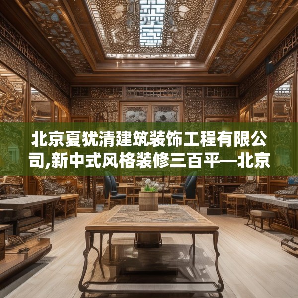 北京夏犹清建筑装饰工程有限公司,新中式风格装修三百平—北京夏犹清建筑装饰工程有限公司508.a384b385c388fgy.395htyj