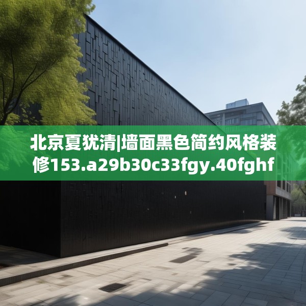 北京夏犹清|墙面黑色简约风格装修153.a29b30c33fgy.40fghfd