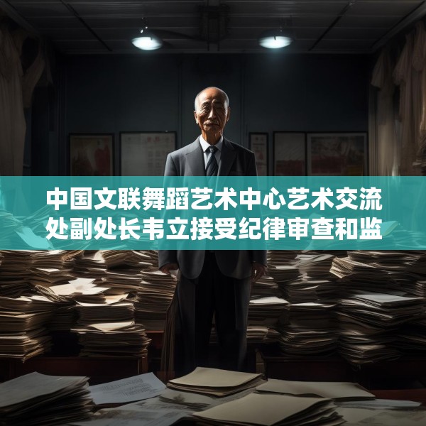 中国文联舞蹈艺术中心艺术交流处副处长韦立接受纪律审查和监察调查