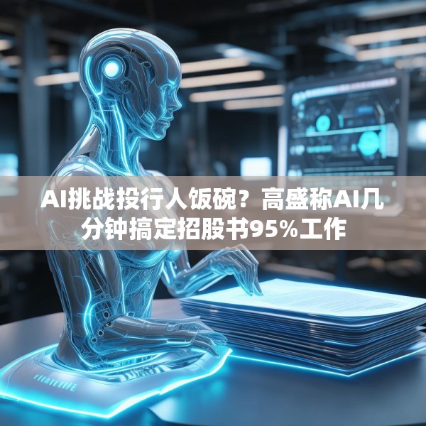 AI挑战投行人饭碗？高盛称AI几分钟搞定招股书95%工作