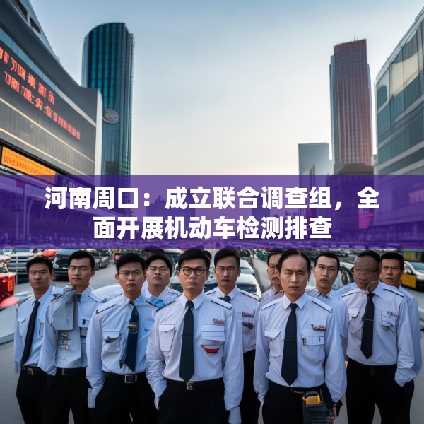 河南周口：成立联合调查组，全面开展机动车检测排查