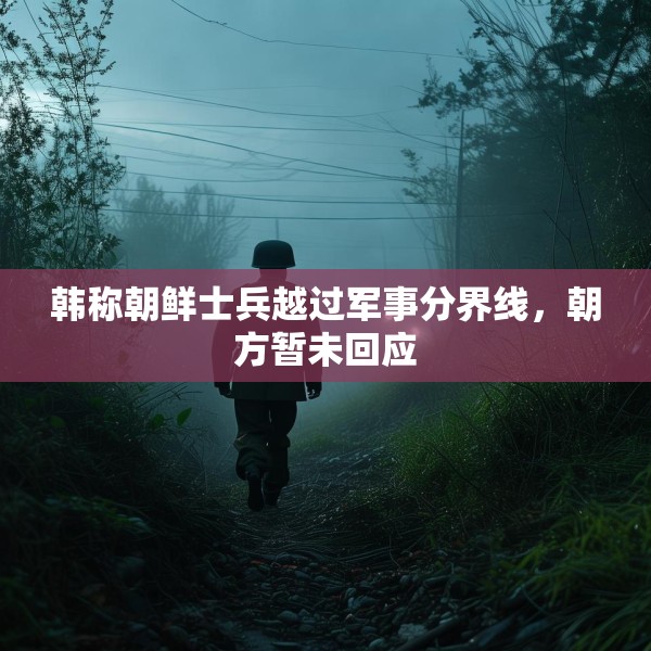 韩称朝鲜士兵越过军事分界线，朝方暂未回应