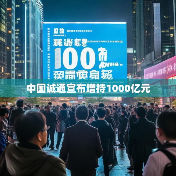 中国诚通宣布增持1000亿元