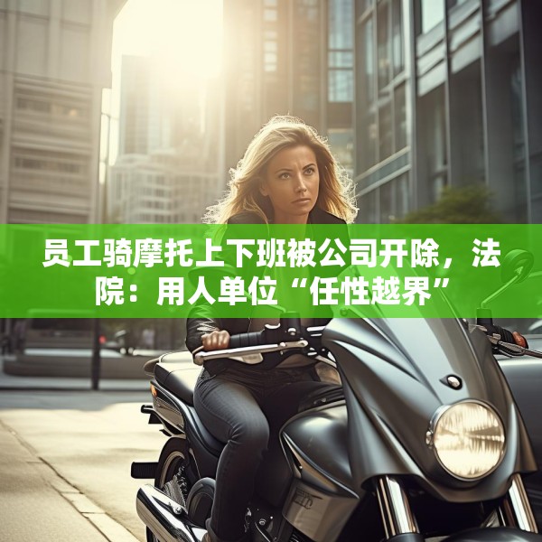 员工骑摩托上下班被公司开除，法院：用人单位“任性越界”