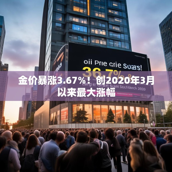 金价暴涨3.67%！创2020年3月以来最大涨幅