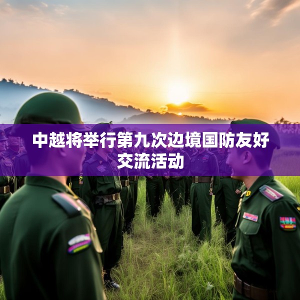 中越将举行第九次边境国防友好交流活动