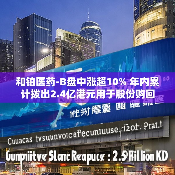 和铂医药-B盘中涨超10% 年内累计拨出2.4亿港元用于股份购回