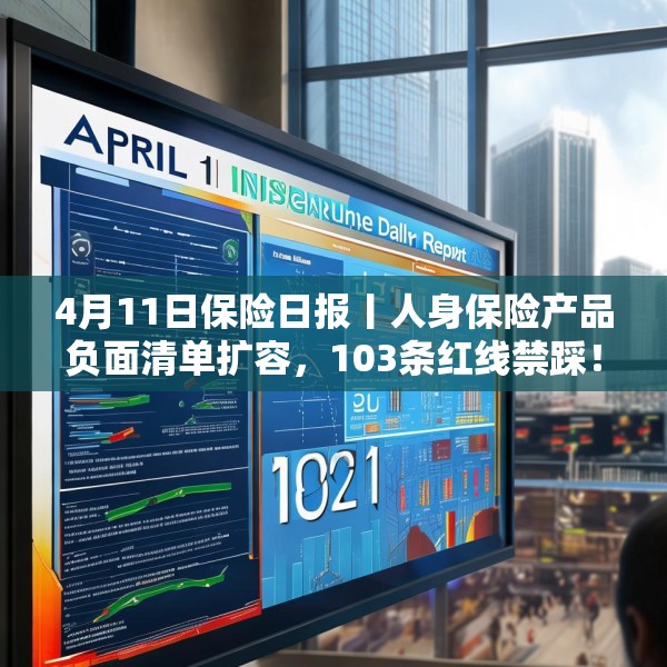 4月11日保险日报丨人身保险产品负面清单扩容，103条红线禁踩！透视险企首季12笔举牌，锚定高股息赛道