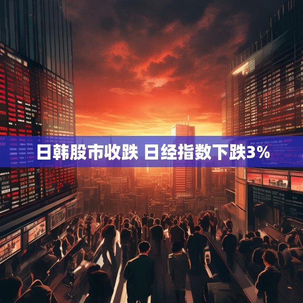 日韩股市收跌 日经指数下跌3%