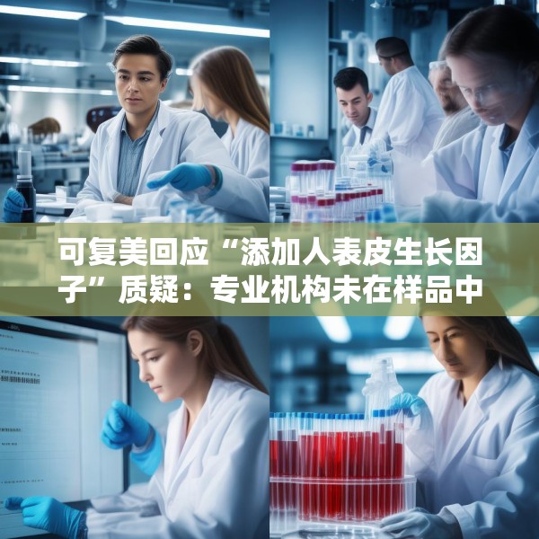 可复美回应“添加人表皮生长因子”质疑：专业机构未在样品中检出相关成分
