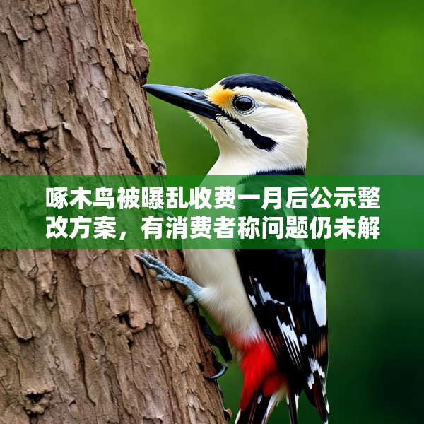 啄木鸟被曝乱收费一月后公示整改方案，有消费者称问题仍未解决