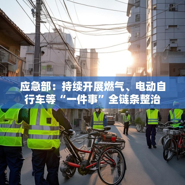 应急部：持续开展燃气、电动自行车等“一件事”全链条整治