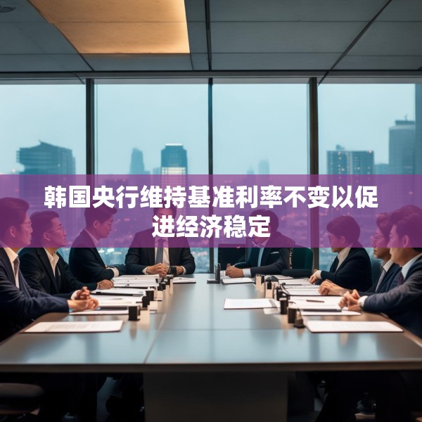 韩国央行维持基准利率不变以促进经济稳定