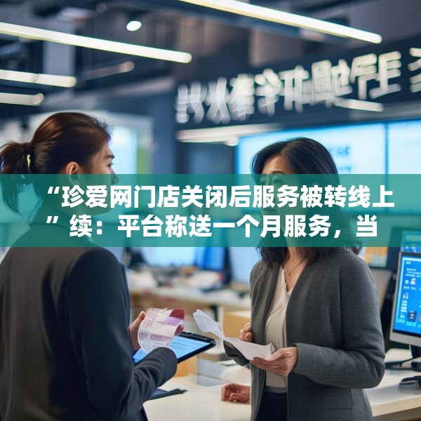 “珍爱网门店关闭后服务被转线上”续：平台称送一个月服务，当事人坚持退款