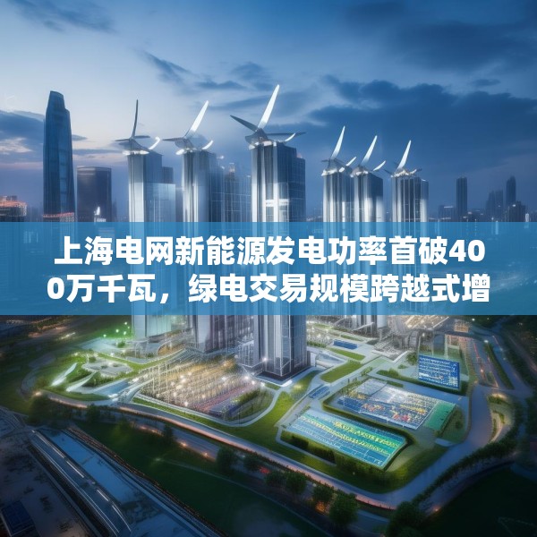 上海电网新能源发电功率首破400万千瓦，绿电交易规模跨越式增长