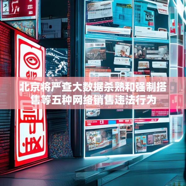 北京将严查大数据杀熟和强制搭售等五种网络销售违法行为